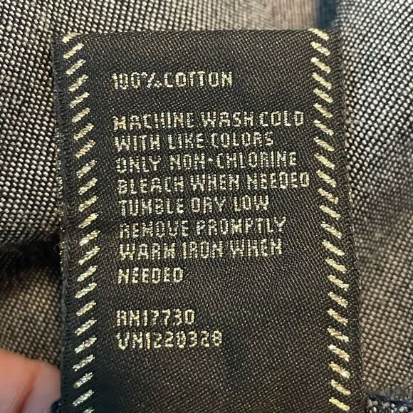 Y2K Mossimo Premium Dark Wash Denim Mini Dress Jeans XS - Picture 8 of 8